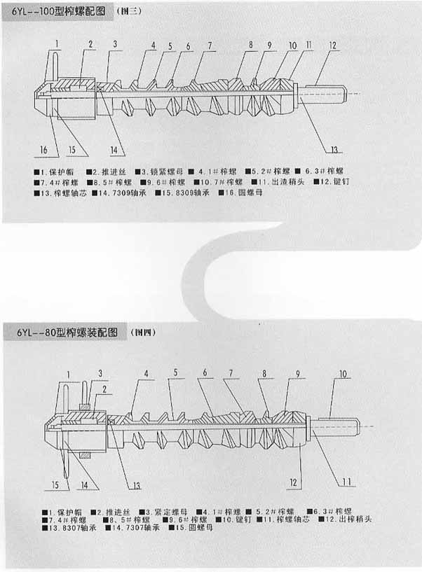 6YL-100A全自動榨油機(jī)結(jié)構(gòu)圖